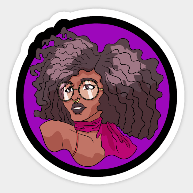 Black Women So Sultry Sticker by NaturallyBlack